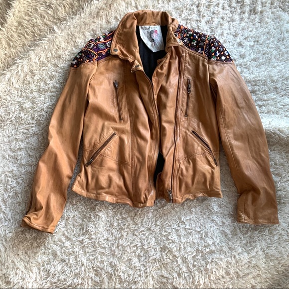 Free People Classic Leather Jacket - Picture 8 of 14